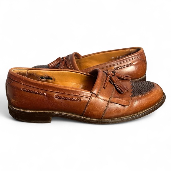 Allen Edmonds - Men's Cody Tassel Fringe Kiltie Loafers Brown - Sz. 10.5‎ D - Picture 2 of 8